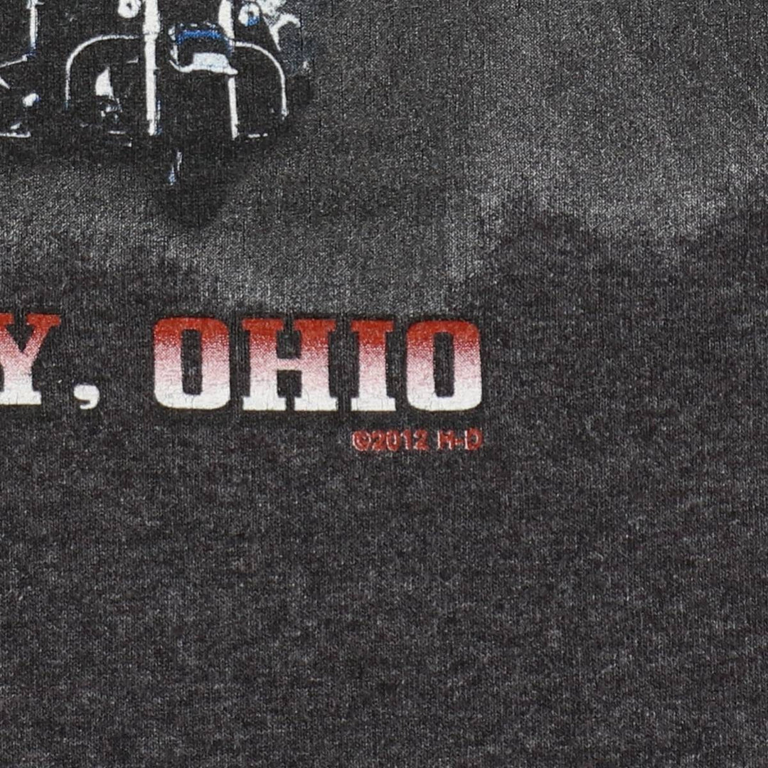 Harley-Davidson Motorcycle Bike T-shirt, Men's XL size cotton Charcoal Vintage Second Hand