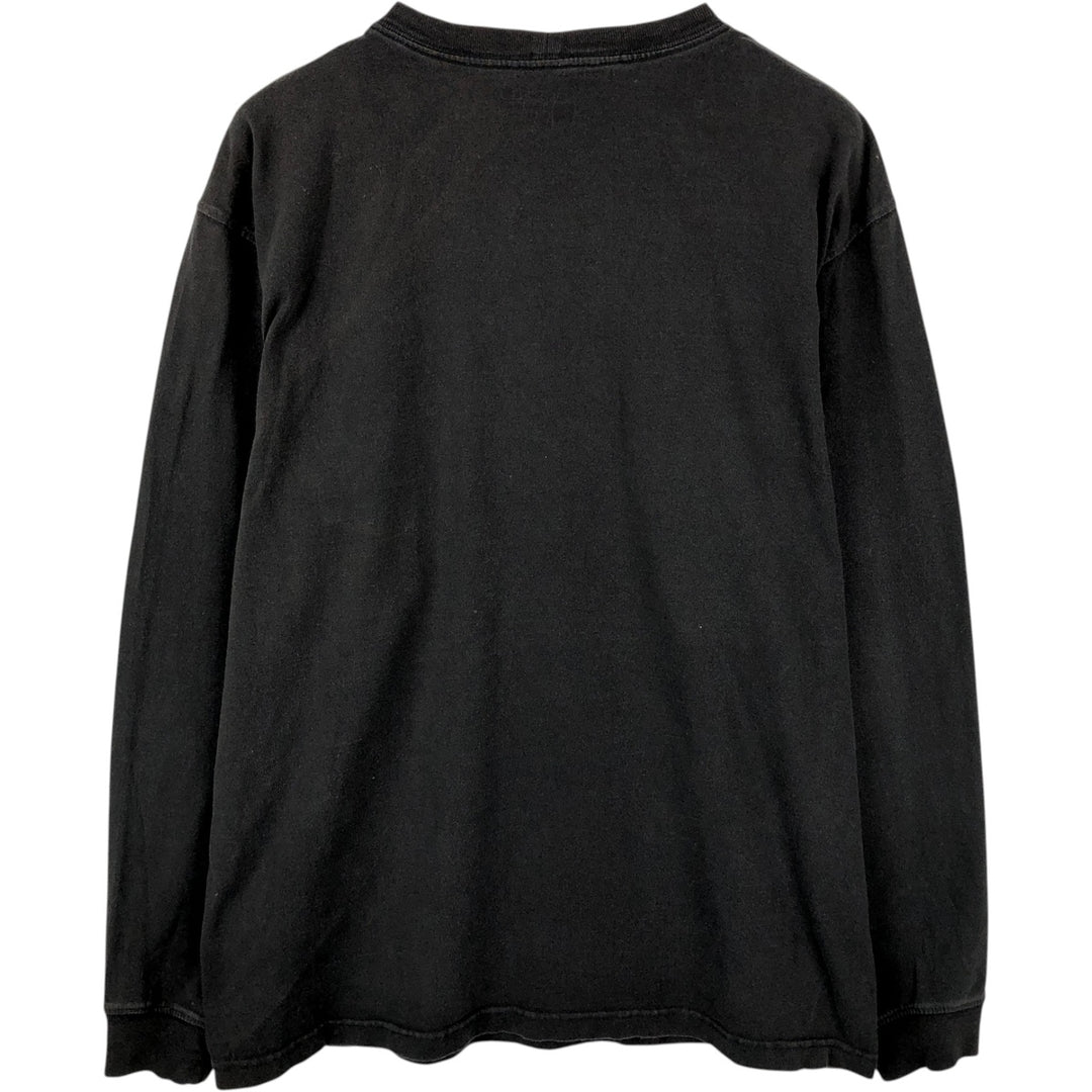 Carhartt Loose Fit Solid Pocket Long T-Shirt, Men's Size L cotton black type Vintage Second Hand
