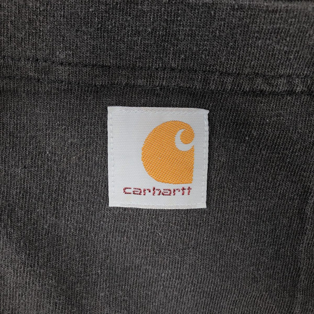 Carhartt Loose Fit Solid Pocket Long T-Shirt, Men's Size L cotton black type Vintage Second Hand