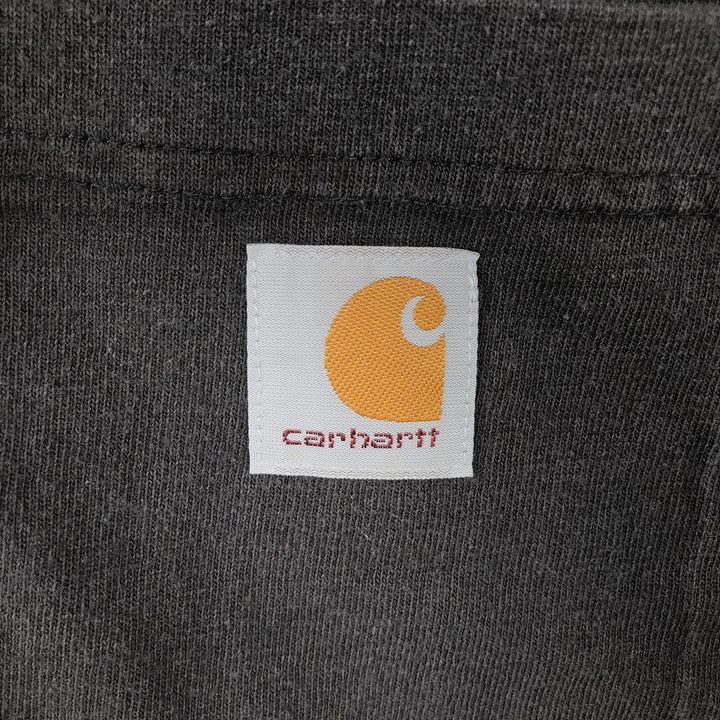 Carhartt Loose Fit Solid Pocket Long T-Shirt, Men's Size L cotton black type Vintage Second Hand