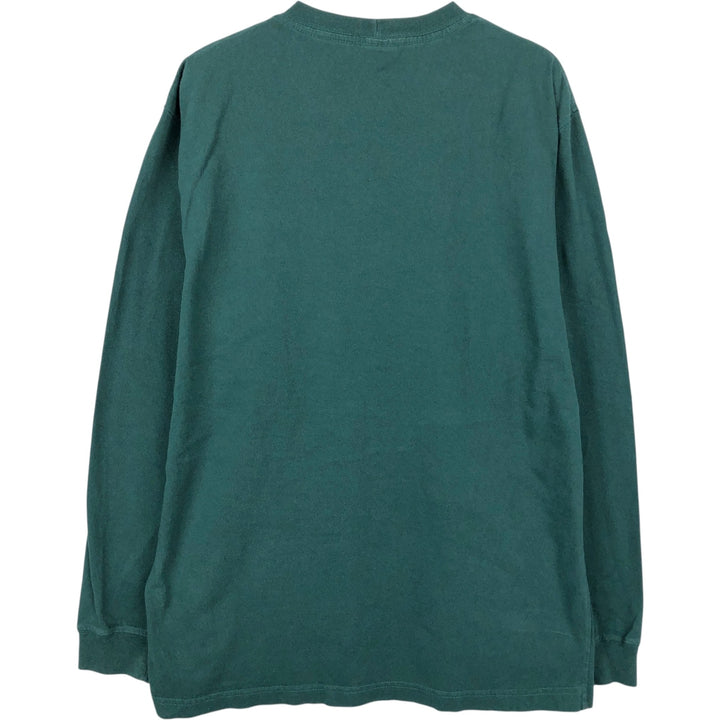 Carhartt Solid Pocket Long T-Shirt, Men's Size Medium cotton green type Vintage Second Hand
