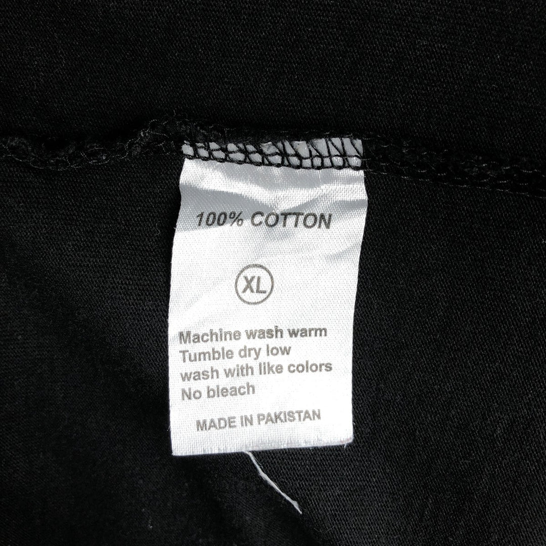 Ben Davis plain pocket long-sleeved T-shirt, men's size XL. cotton black type Vintage Second Hand