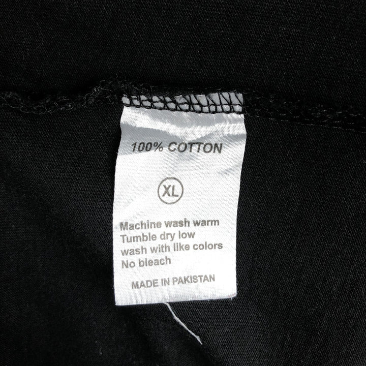 Ben Davis plain pocket long-sleeved T-shirt, men's size XL. cotton black type Vintage Second Hand
