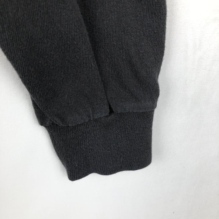 2000'S Delta Bear Pattern Long-Sleeve T-Shirt (Men's Size L) cotton black type Vintage Second Hand