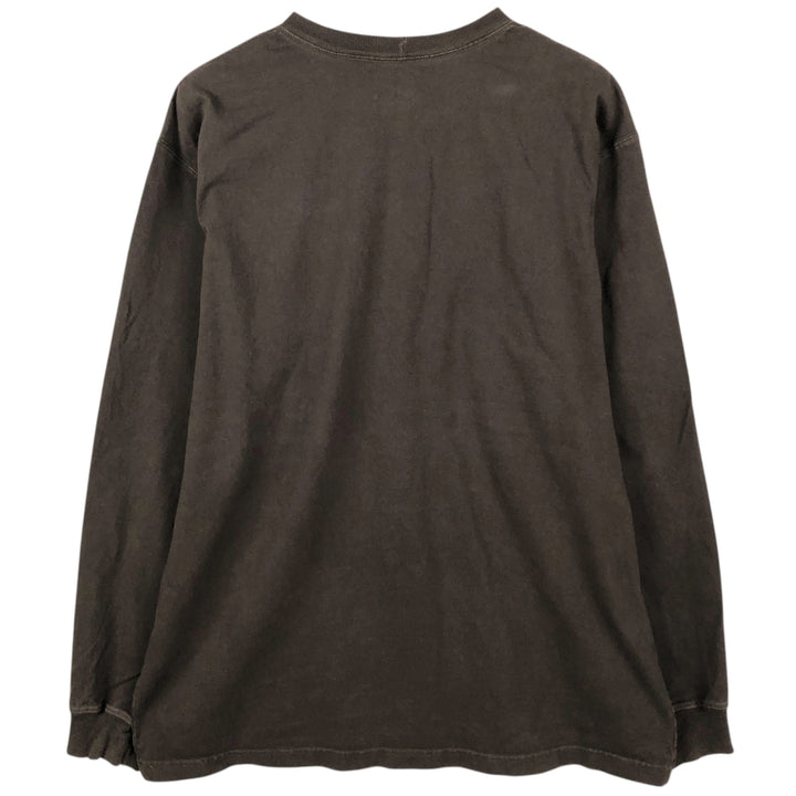 Carhartt Original Fit Long Sleeve T-Shirt, Men's Size L cotton brown type Vintage Second Hand