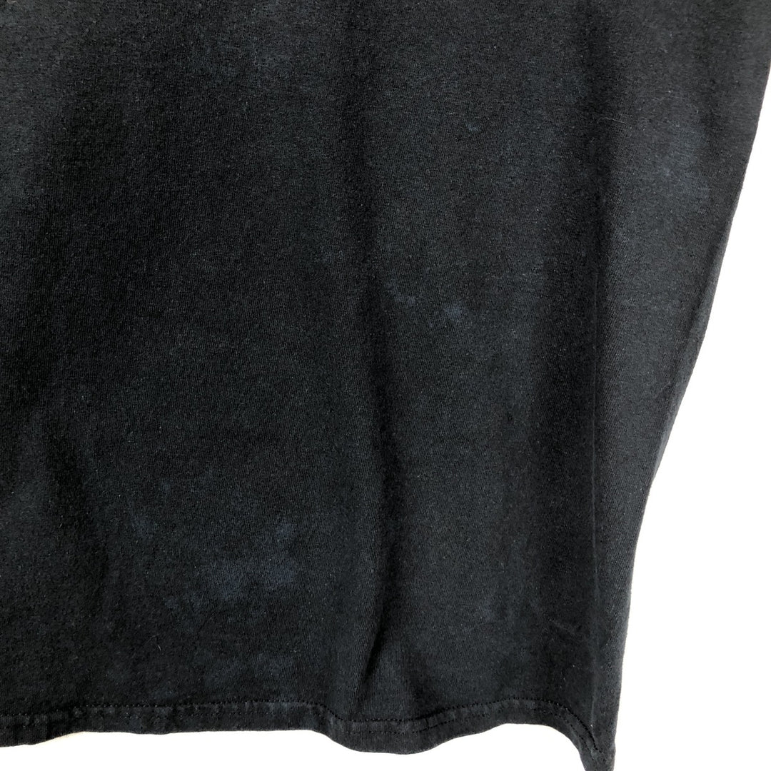 Gildan Men's Long Sleeve T-Shirt (Size L) cotton black type Vintage Second Hand