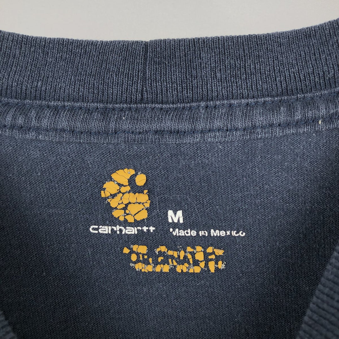 Carhartt long-sleeved T-shirt, men's size M unclear navy blue type Vintage Second Hand