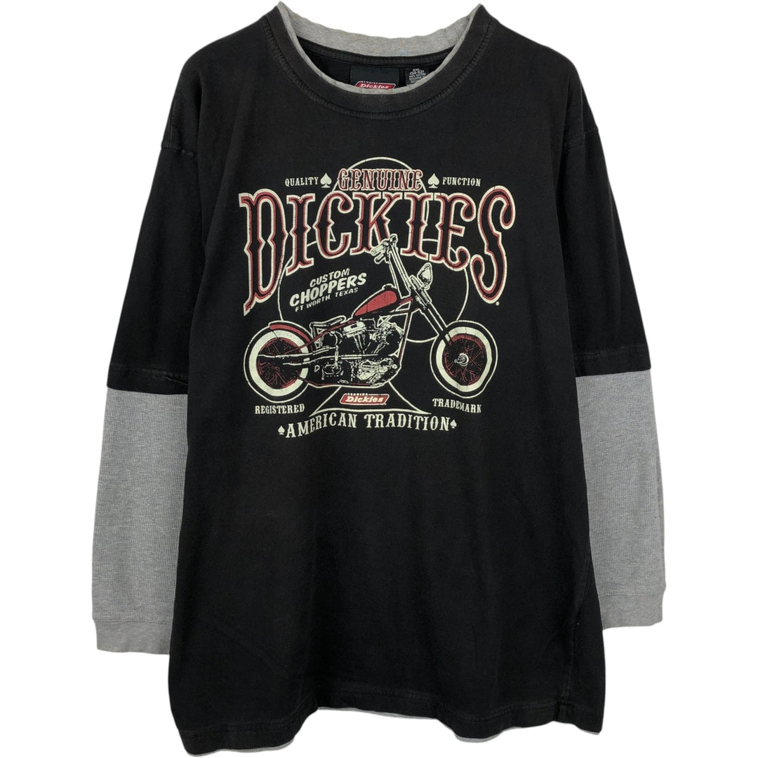 Dickies Long-Sleeve T-Shirt, Men's XXL Equivalent cotton black type Vintage Second Hand