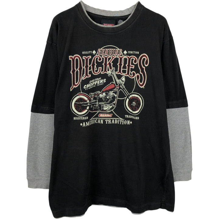 Dickies Long-Sleeve T-Shirt, Men's XXL Equivalent cotton black type Vintage Second Hand