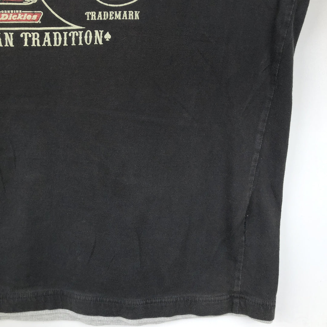 Dickies Long-Sleeve T-Shirt, Men's XXL Equivalent cotton black type Vintage Second Hand