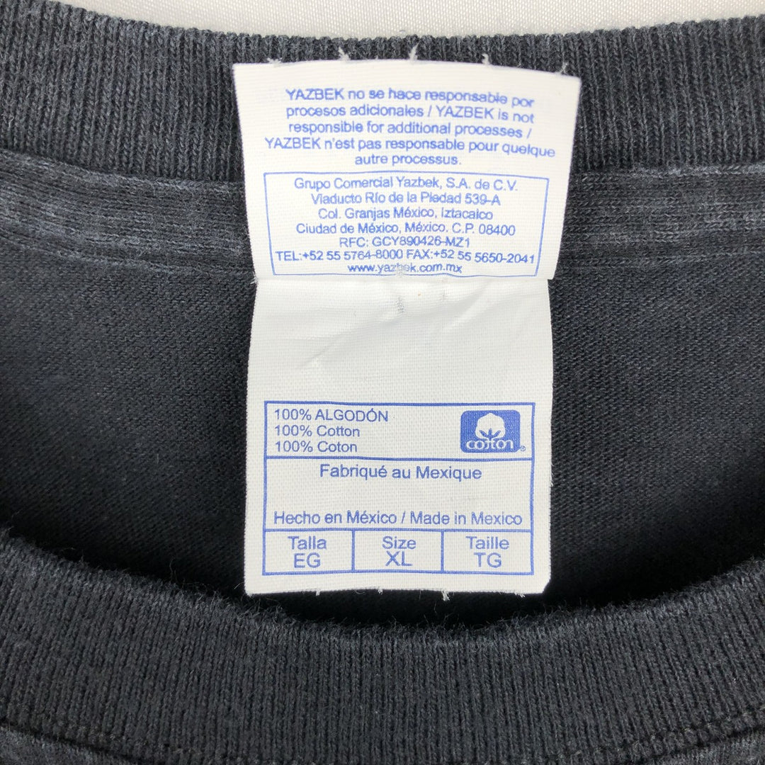 2000'S YAZBEK Long-Sleeve T-Shirt (Men's XL equivalent) cotton black type Vintage Second Hand
