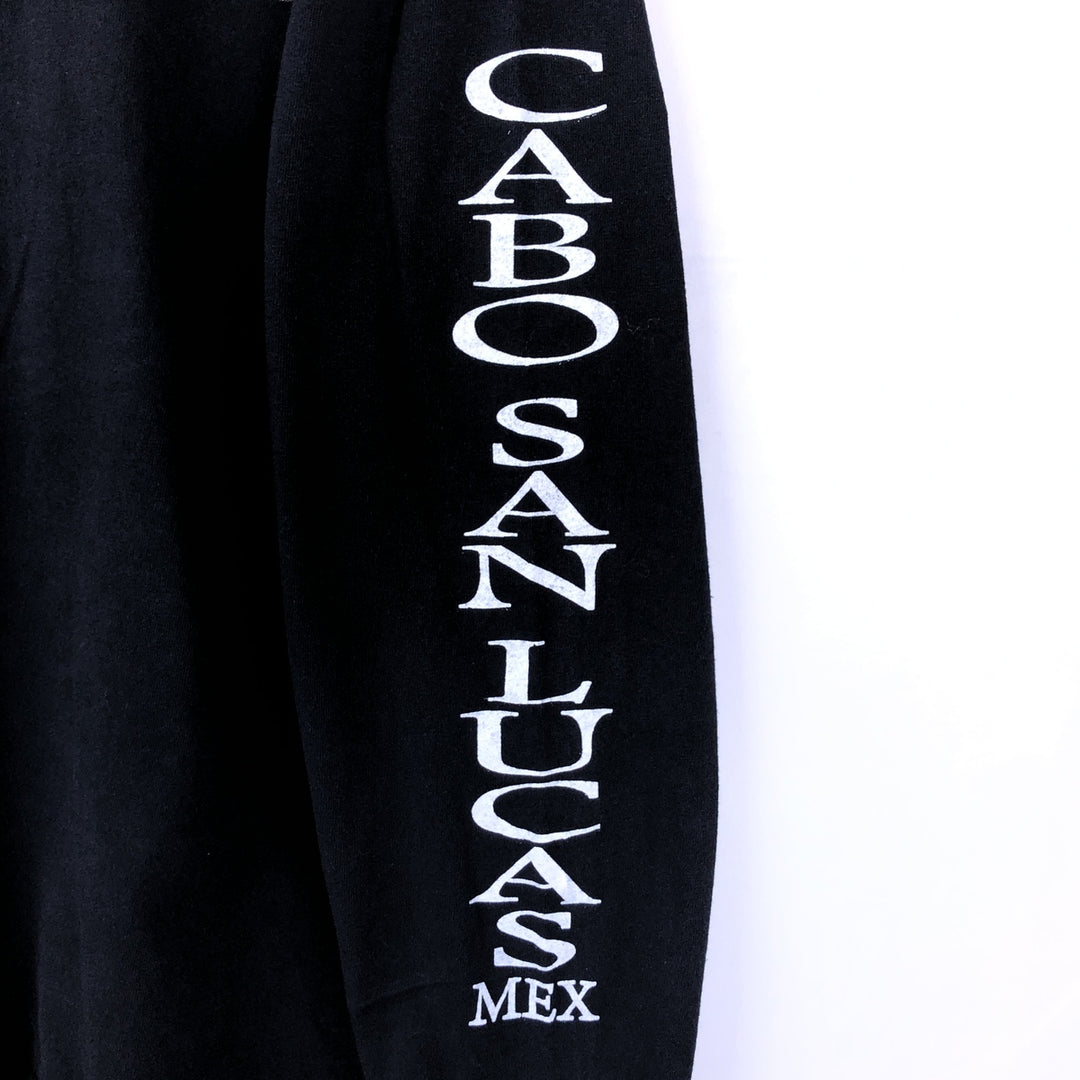 2000'S YAZBEK Long-Sleeve T-Shirt (Men's XL equivalent) cotton black type Vintage Second Hand