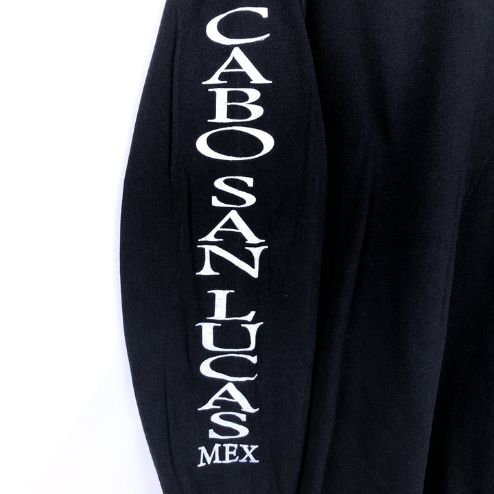 2000'S YAZBEK Long-Sleeve T-Shirt (Men's XL equivalent) cotton black type Vintage Second Hand