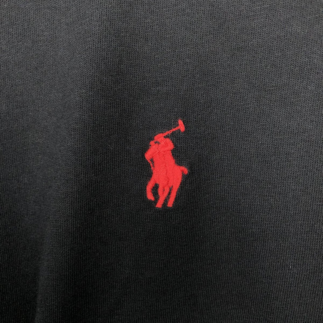 Ralph Lauren POLO RALPH LAUREN long-sleeved T-shirt, men's size L cotton black type Vintage Second Hand