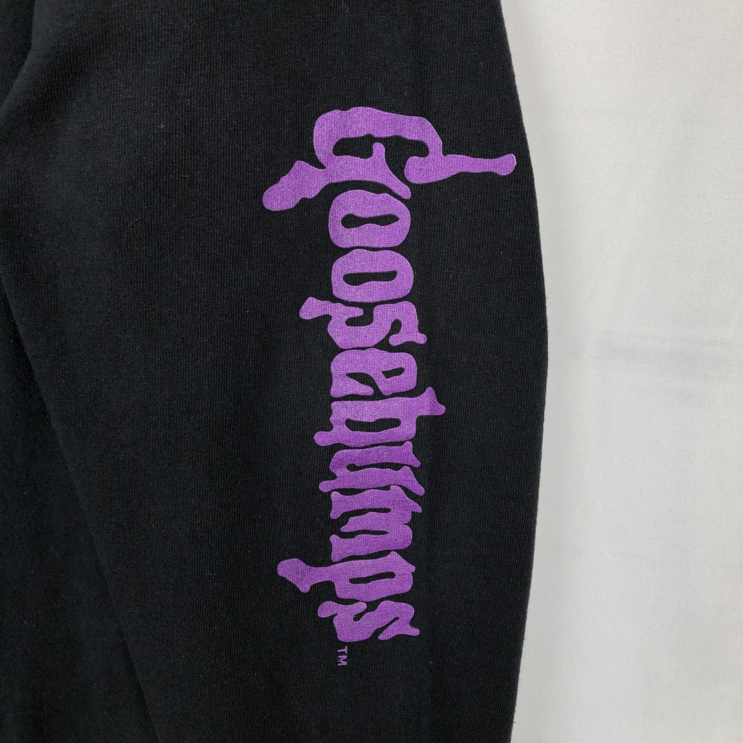 Goosebumps Long-Sleeve T-Shirt (Men's XXL equivalent) cotton black type Vintage Second Hand
