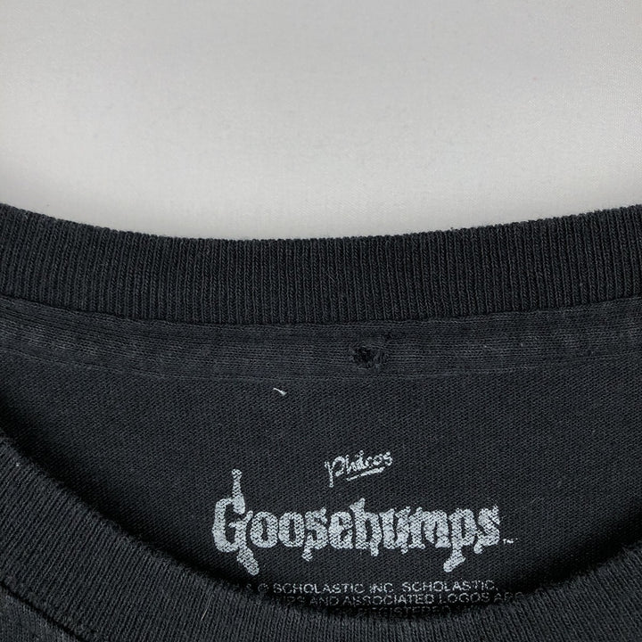 Goosebumps Long-Sleeve T-Shirt (Men's XXL equivalent) cotton black type Vintage Second Hand