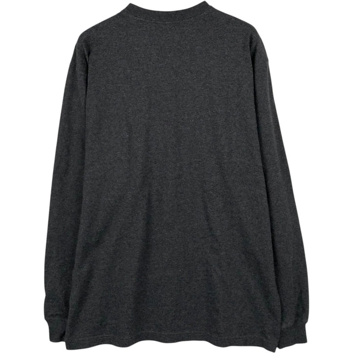 Carhartt Loose Fit Plain Pocket Long-Sleeve T-Shirt (Men's Size M) unclear Charcoal Vintage Second Hand