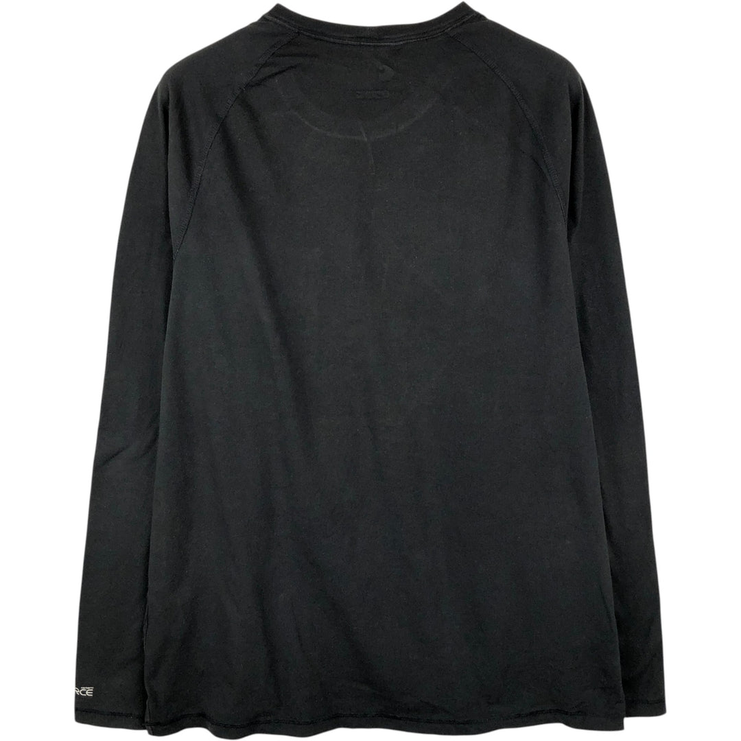 Carhartt Relaxed Fit Plain Pocket Long-Sleeve T-Shirt (Men's Size L) cotton black type Vintage Second Hand