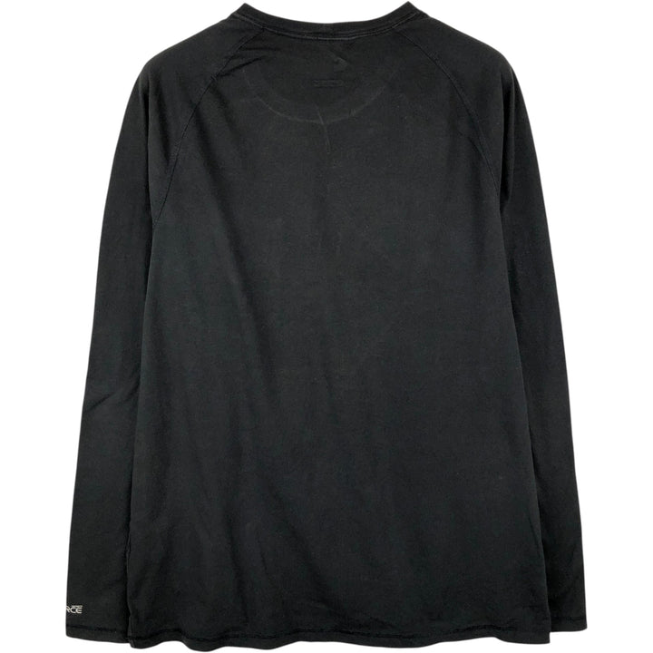 Carhartt Relaxed Fit Plain Pocket Long-Sleeve T-Shirt (Men's Size L) cotton black type Vintage Second Hand
