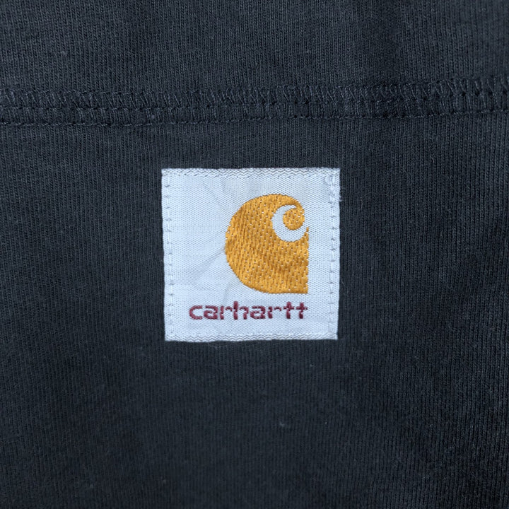 Carhartt Relaxed Fit Plain Pocket Long-Sleeve T-Shirt (Men's Size L) cotton black type Vintage Second Hand