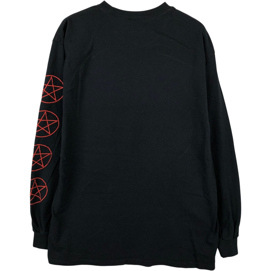 STEVEN RHODES Long-Sleeve T-Shirt (Men's Size L) cotton black type Vintage Second Hand