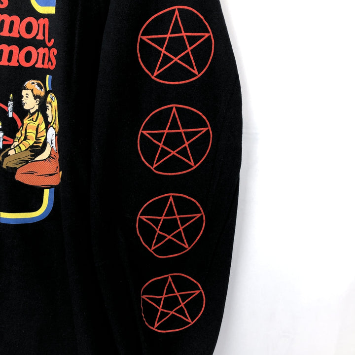 STEVEN RHODES Long-Sleeve T-Shirt (Men's Size L) cotton black type Vintage Second Hand