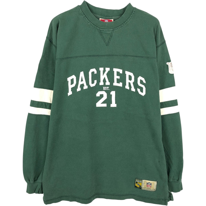 1990'S NFL Green Bay Packers Long-Sleeve T-Shirt, Men's Size L (Equivalent), Vintage unclear green type Vintage Second Hand