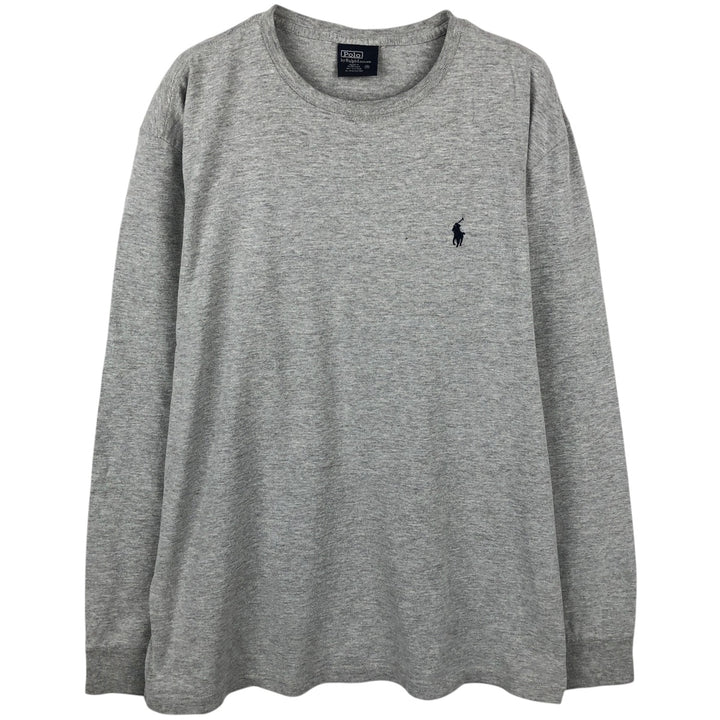 Ralph Lauren POLO by Ralph Lauren long-sleeved T-shirt, men's size M cotton gray type Vintage Second Hand