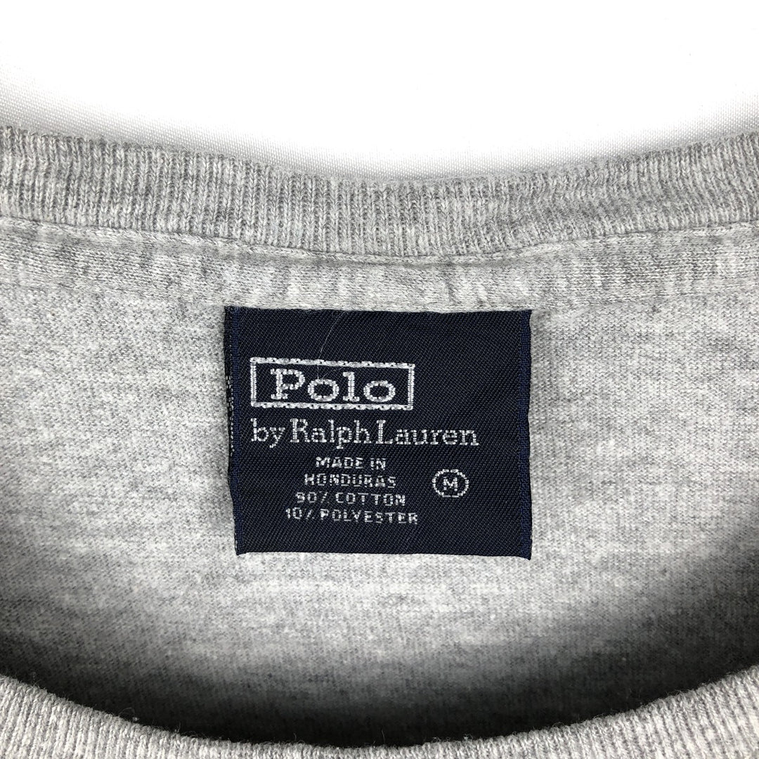 Ralph Lauren POLO by Ralph Lauren long-sleeved T-shirt, men's size M cotton gray type Vintage Second Hand