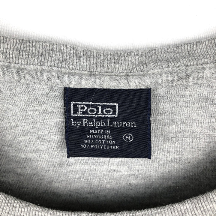 Ralph Lauren POLO by Ralph Lauren long-sleeved T-shirt, men's size M cotton gray type Vintage Second Hand