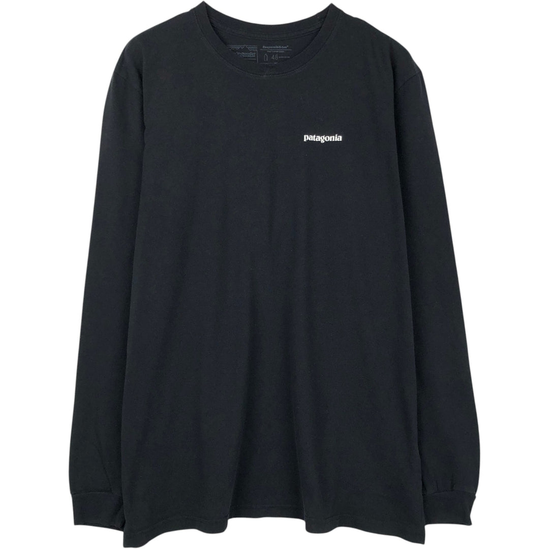 Patagonia 39161SP19 Long-Sleeve T-Shirt (Men's Size L) polyester black type Vintage Second Hand