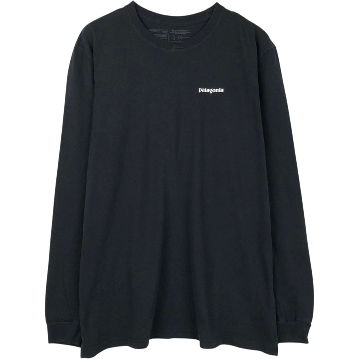 Patagonia 39161SP19 Long-Sleeve T-Shirt (Men's Size L) polyester black type Vintage Second Hand