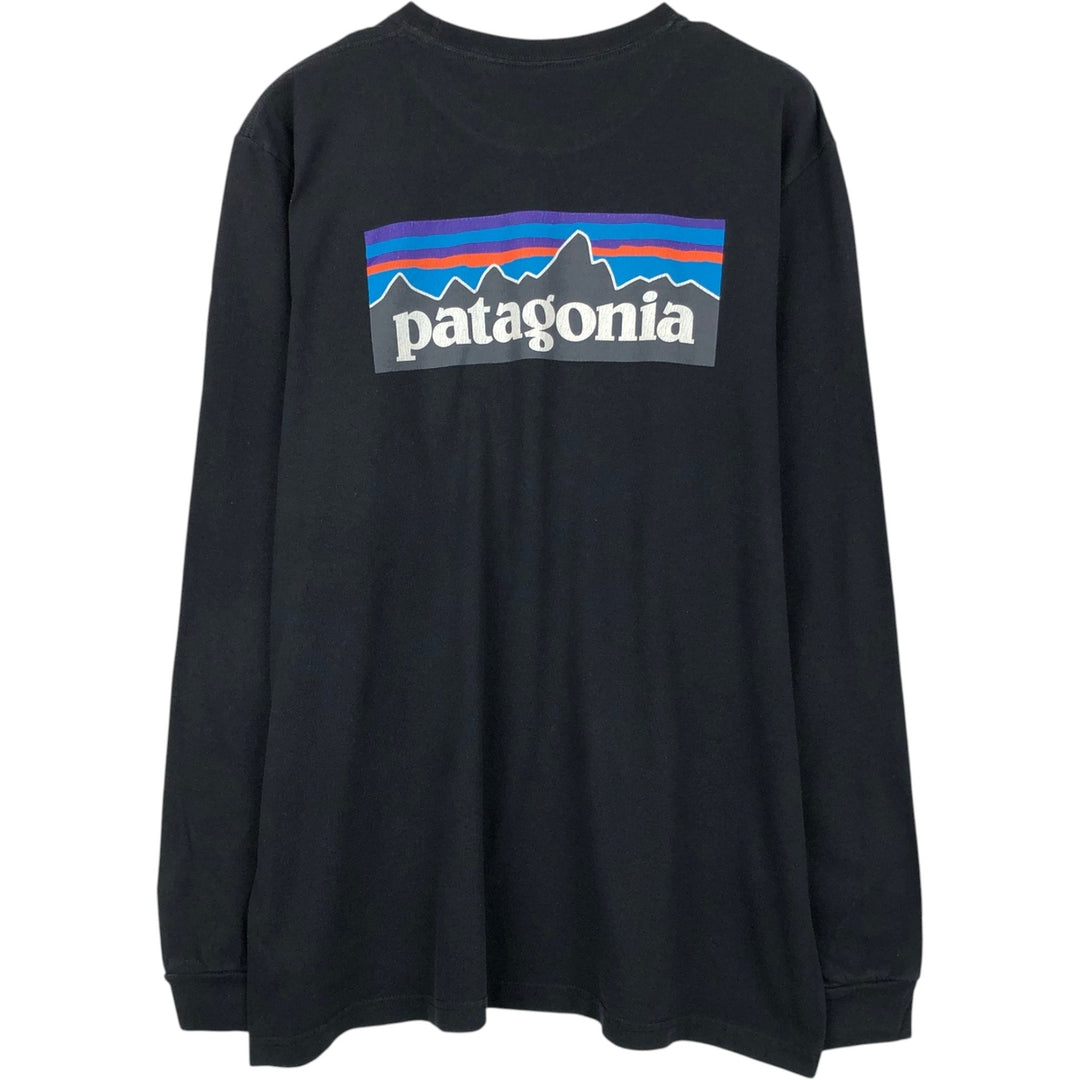 Patagonia 39161SP19 Long-Sleeve T-Shirt (Men's Size L) polyester black type Vintage Second Hand