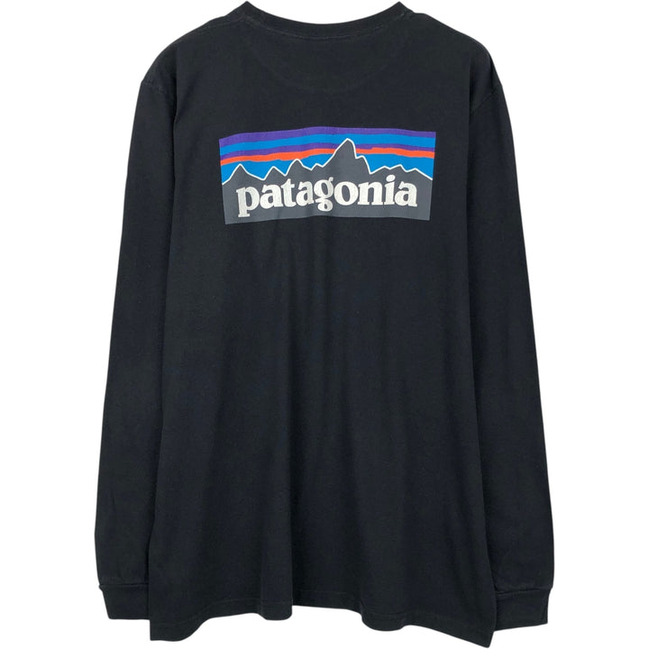 Patagonia 39161SP19 Long-Sleeve T-Shirt (Men's Size L) polyester black type Vintage Second Hand