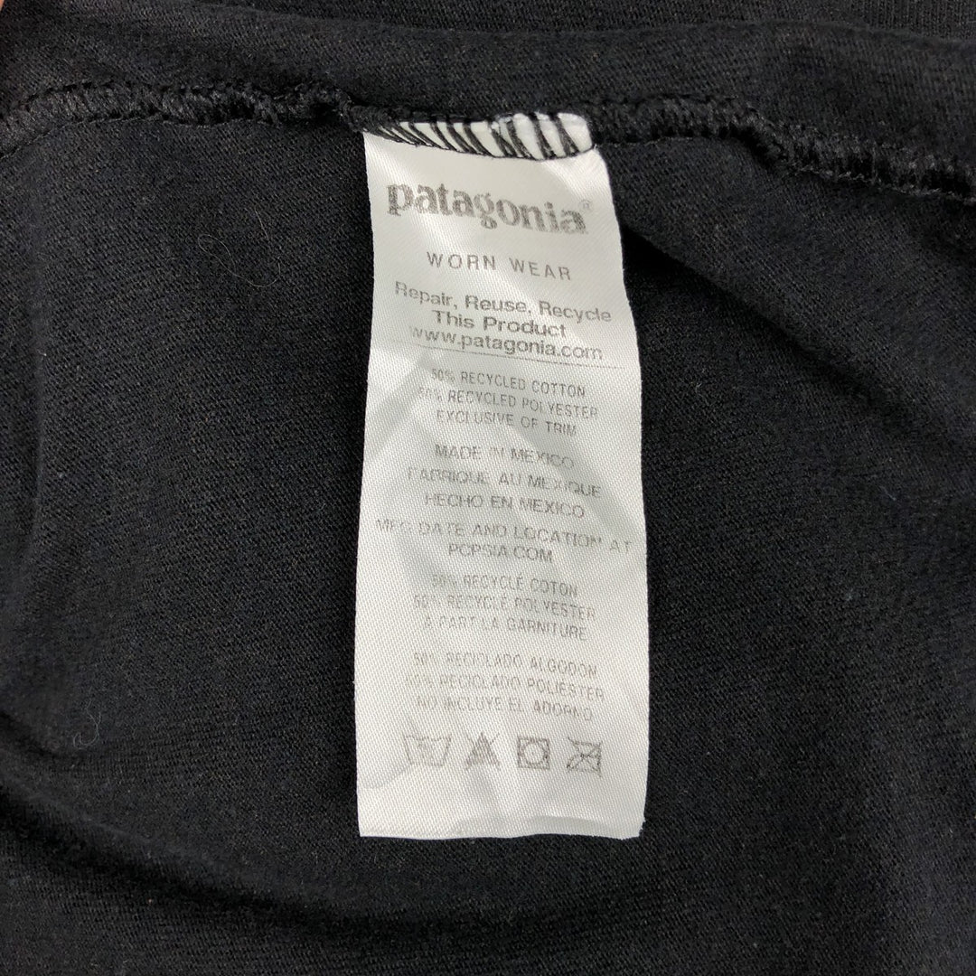 Patagonia 39161SP19 Long-Sleeve T-Shirt (Men's Size L) polyester black type Vintage Second Hand