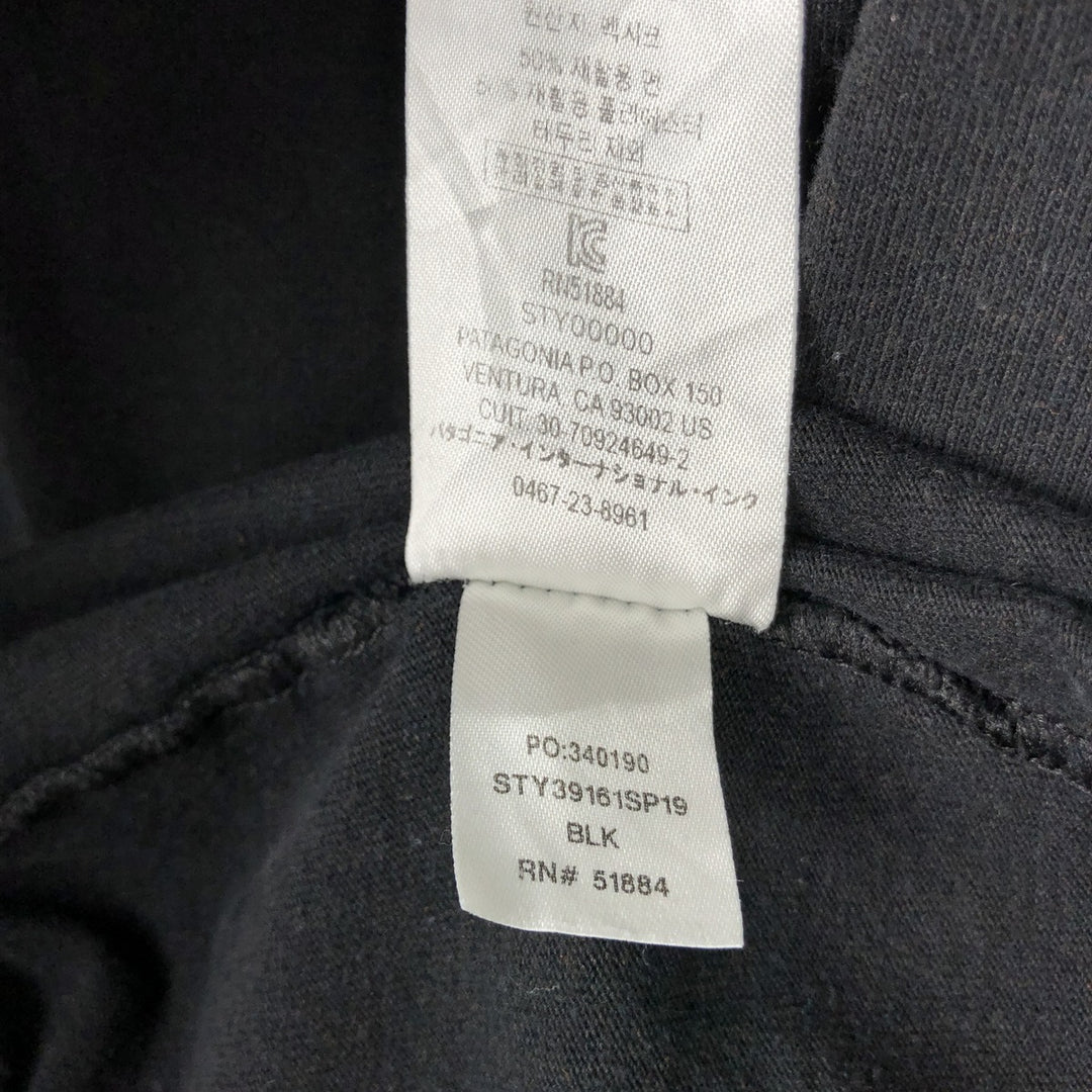 Patagonia 39161SP19 Long-Sleeve T-Shirt (Men's Size L) polyester black type Vintage Second Hand