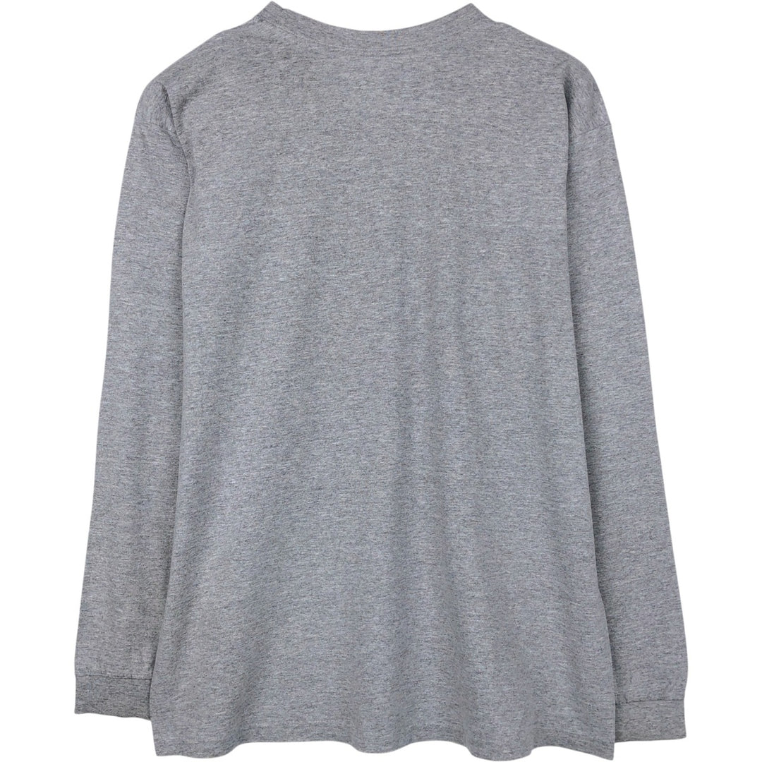 Nike long-sleeved T-shirt, size M, men's cotton gray type Vintage Second Hand