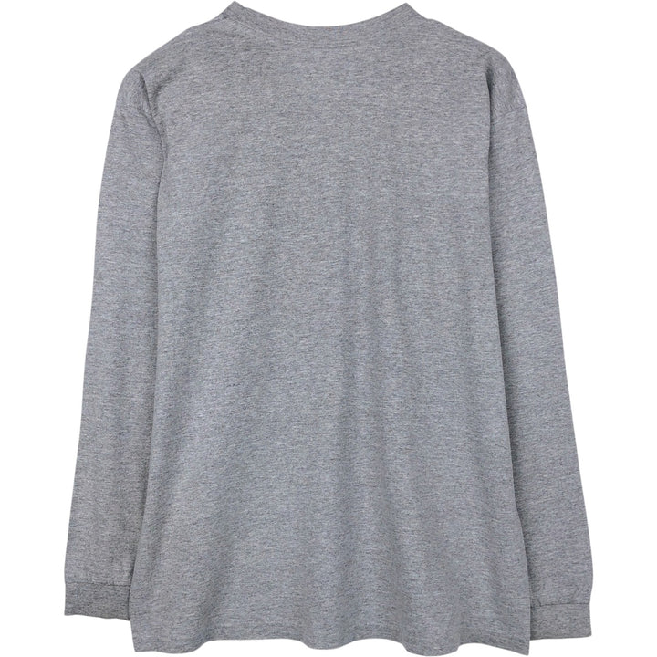 Nike long-sleeved T-shirt, size M, men's cotton gray type Vintage Second Hand
