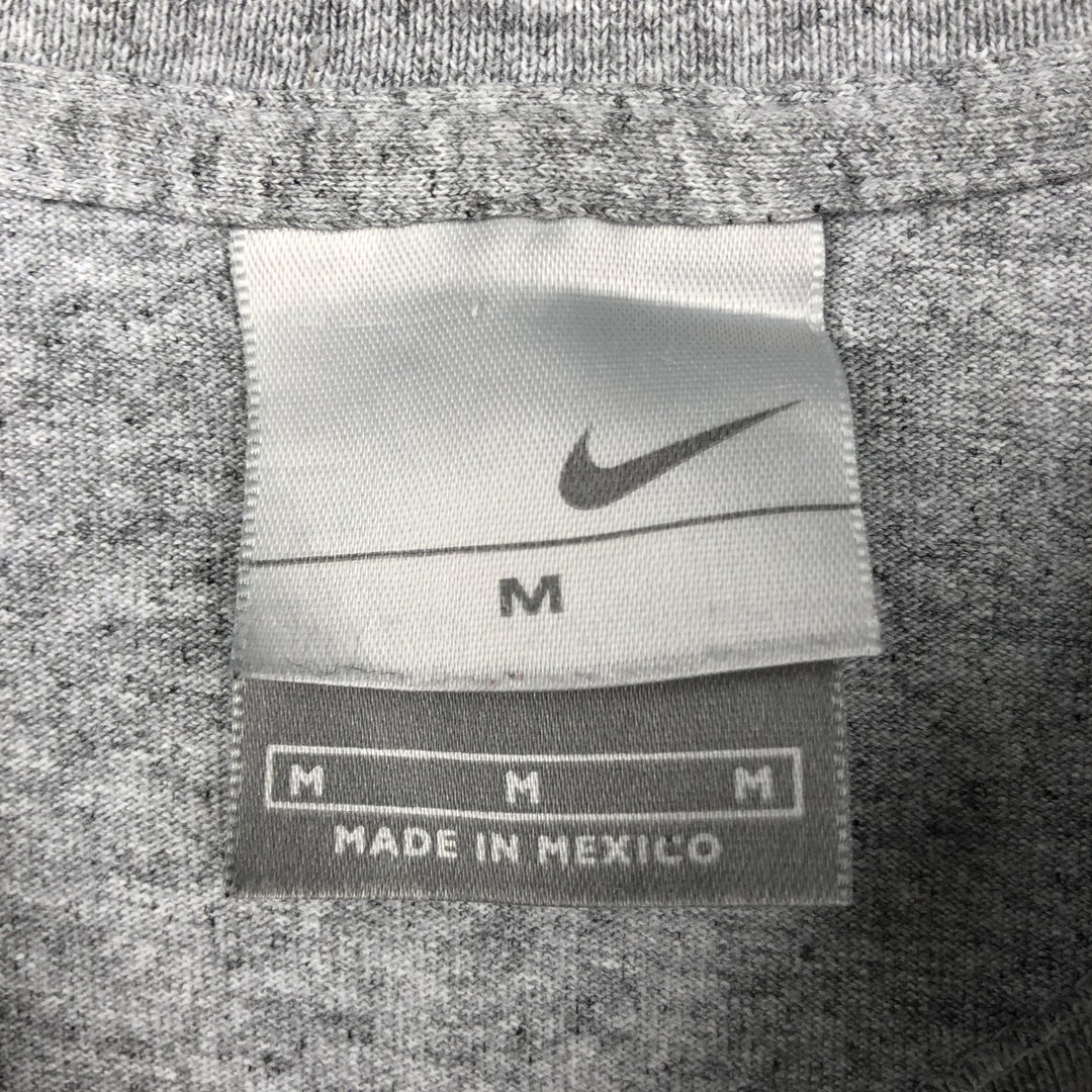 Nike long-sleeved T-shirt, size M, men's cotton gray type Vintage Second Hand