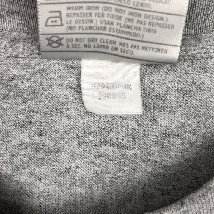 Nike long-sleeved T-shirt, size M, men's cotton gray type Vintage Second Hand