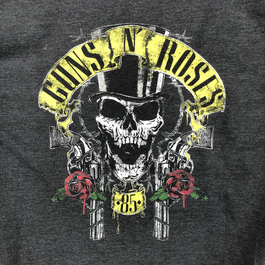 GUNS N' ROSES Guns N' Roses Long Sleeve T-Shirt, Men's Size M cotton Charcoal Vintage Second Hand