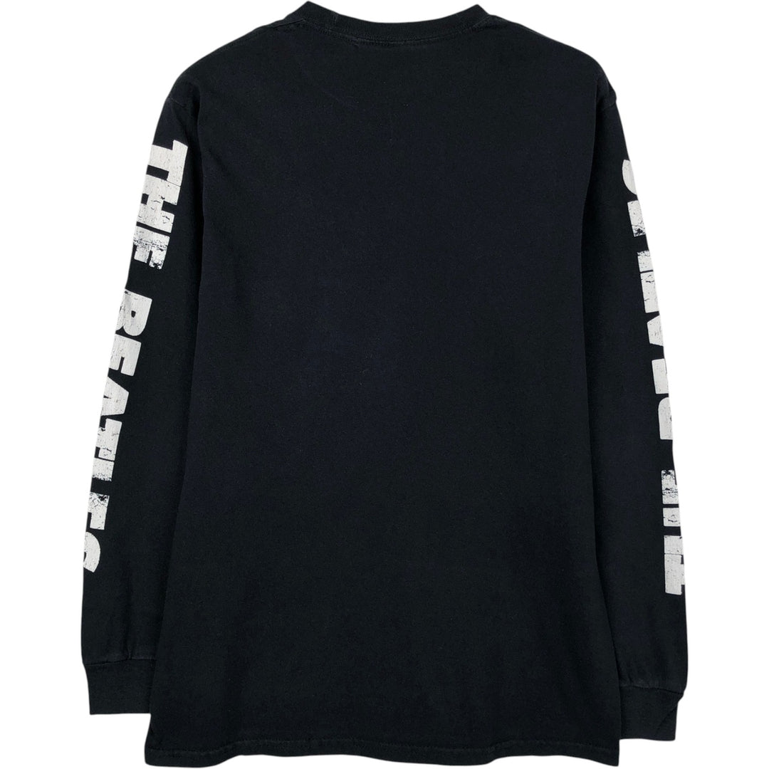 THE BEATLES Long-Sleeve T-Shirt (Men's Size S) cotton black type Vintage Second Hand