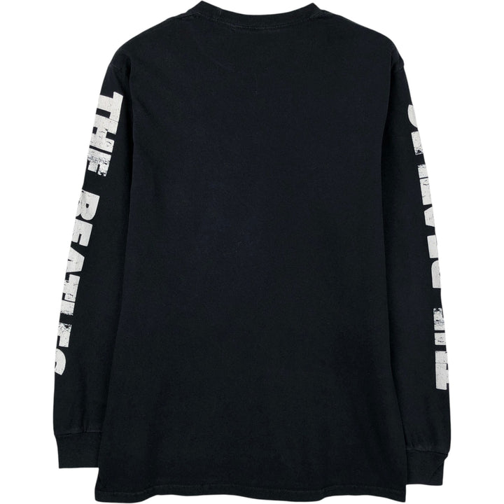THE BEATLES Long-Sleeve T-Shirt (Men's Size S) cotton black type Vintage Second Hand