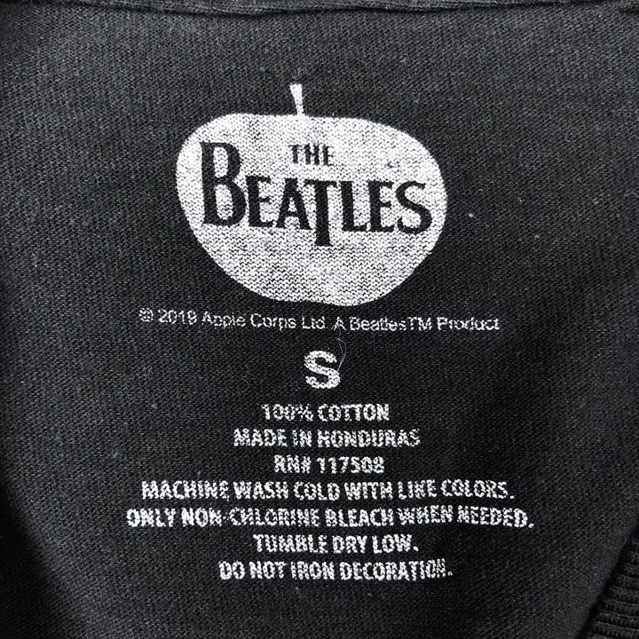 THE BEATLES Long-Sleeve T-Shirt (Men's Size S) cotton black type Vintage Second Hand