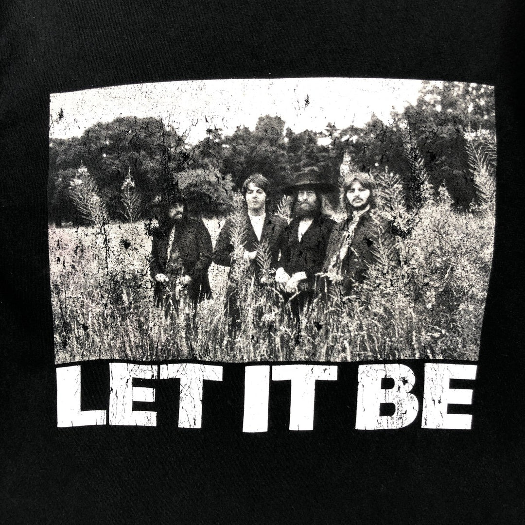 THE BEATLES Long-Sleeve T-Shirt (Men's Size S) cotton black type Vintage Second Hand