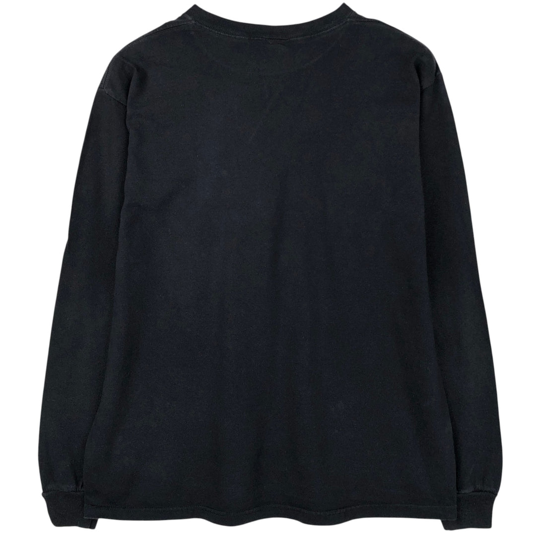 Delta Long-Sleeve T-Shirt (Men's Size M) cotton black type Vintage Second Hand
