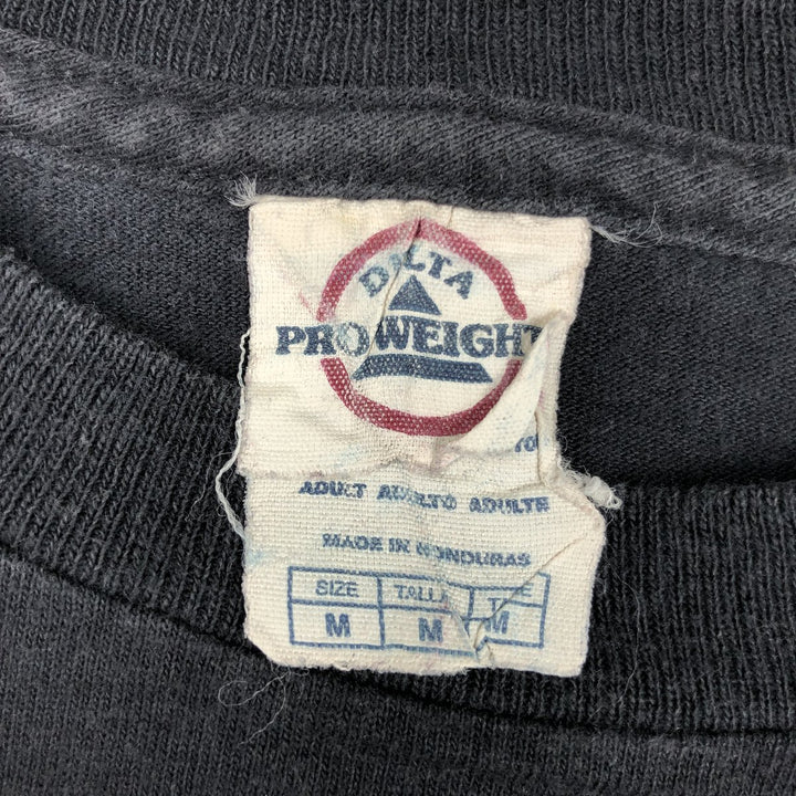 Delta Long-Sleeve T-Shirt (Men's Size M) cotton black type Vintage Second Hand