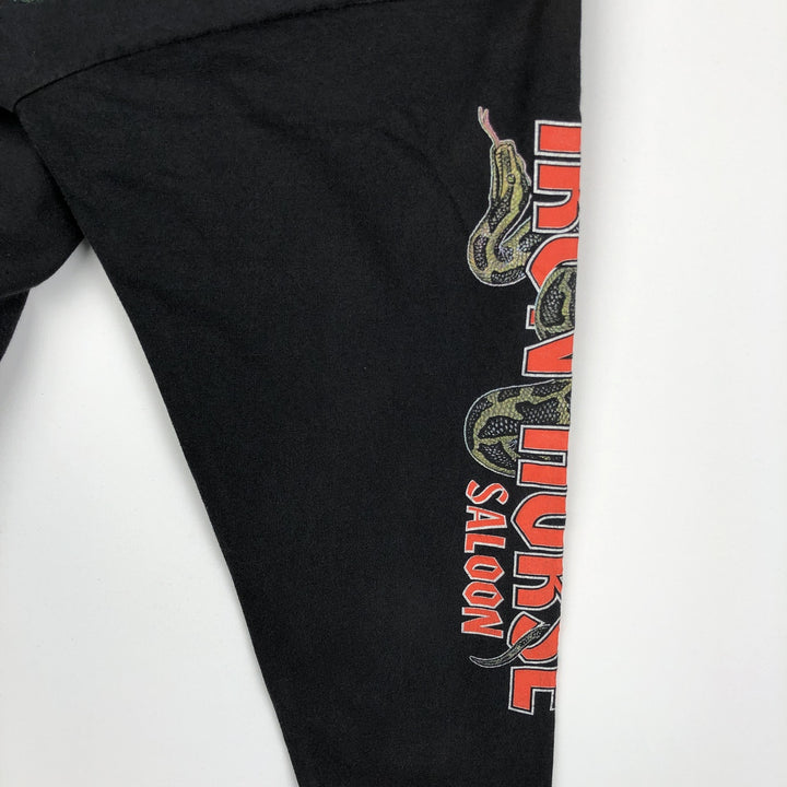 Delta Long-Sleeve T-Shirt (Men's Size M) cotton black type Vintage Second Hand