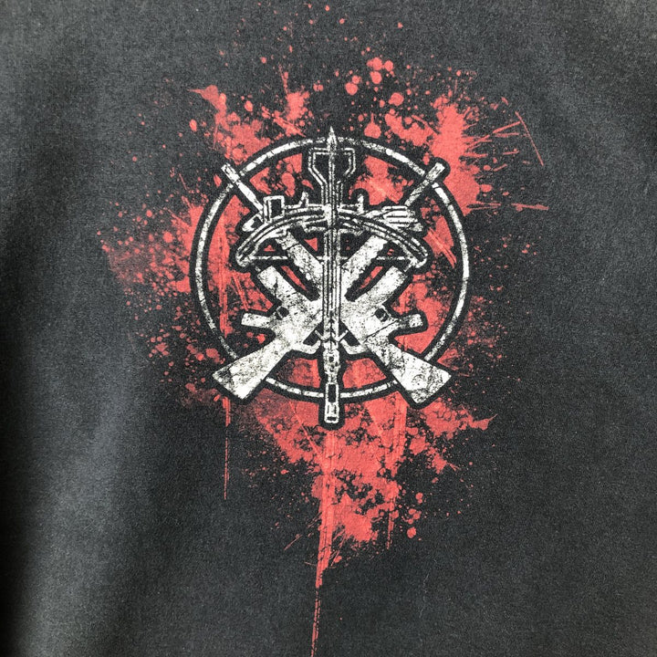 Jerzees THE WALKING DEAD Movie Long-Sleeve T-Shirt (Men's XL equivalent) cotton black type Vintage Second Hand