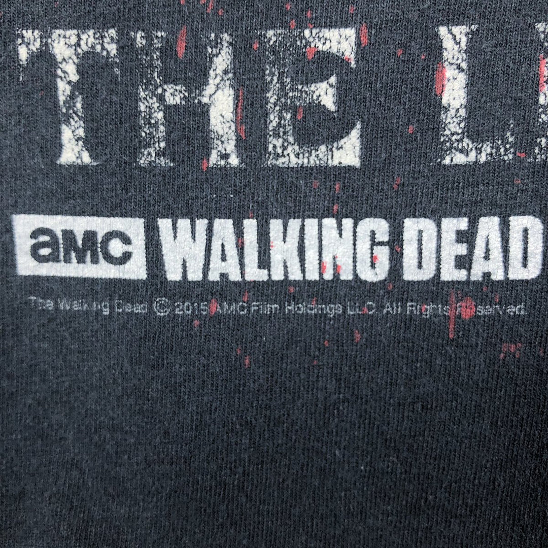 Jerzees THE WALKING DEAD Movie Long-Sleeve T-Shirt (Men's XL equivalent) cotton black type Vintage Second Hand
